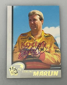 Sterling Marlin Autographed NASCAR Trading Card