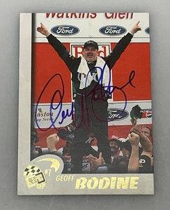 Geoff Bodine Autographed NASCAR Trading Card