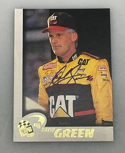 David Green Autographed NASCAR Trading Card
