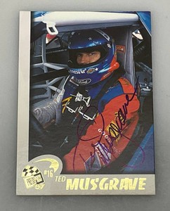 Ted Musgrave Autographed NASCAR Trading Card