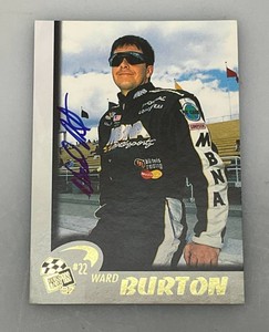Ward Burton Autographed NASCAR Trading Card