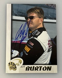 Jeff Burton Autographed NASCAR Trading Card