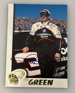 Jeff Green Autographed NASCAR Trading Card