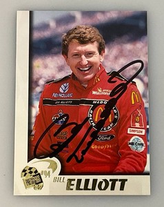 Bill Elliott Autographed NASCAR Trading Card