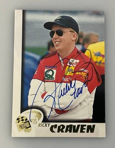 Ricky Craven Autographed NASCAR Trading Card