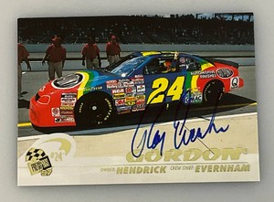 Ray Everham Jeff Gordons Crew Chief Autographed NASCAR Trading Card