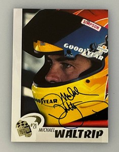 Michell Waltrip Autographed NASCAR Trading Card