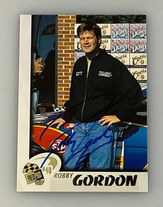 Robby Gordon Autographed NASCAR Trading Card