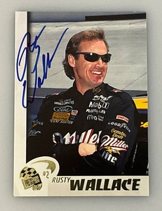Rusty Wallace Autographed NASCAR Trading Card