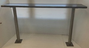 14 x 73 High Top IslandCounter With Stainless Steel Legs 40.5 Tall (Needs Screws)