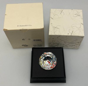 Highly Collectible SWAROVSKI Walt Disney 25Th Anniversary Crystal Paperweight (New Old Stock)