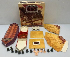 1983 Parker Brothers STAR WARS Return Of The Jedi  Battle At Salaccs Pit Game In Original Box (Seems Complete)