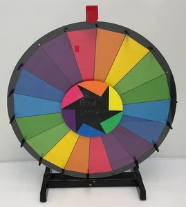 Colorful 24 Prize Wheel Missing Three Pegs