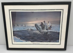 Framed Behind Glass James Kelley Gateway To Freedom Print 10662500  28 x 36.5