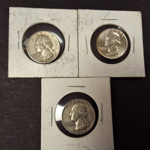 1956 & 1957 Plus Nice 1964 Washington Qtrs. 90%