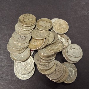 Full Roll (40) Pre-1965 Washington Quarters - 90% silver