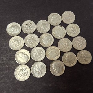 Lot of (20) 90% Silver Roosevelt Dimes