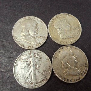 90% silver half dollars - Lot of (4)