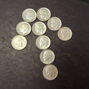Tree O  Lot of (10) Total 90% Silver Roosevelt Dimes
