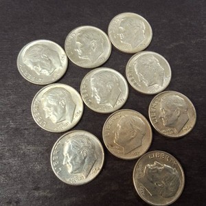 Great Lot of (10) Total 90% Silver Roosevelt Dimes