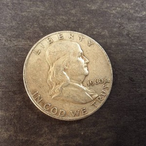 Nice Single 90% Franklin Half Dollar 1960
