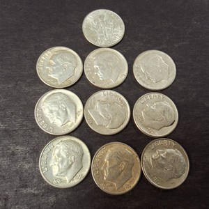Great Lot of (10) Total 90% Silver Roosevelt Dimes