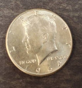Very nice 1964 Kennedy Half Dollar- 90% Silver