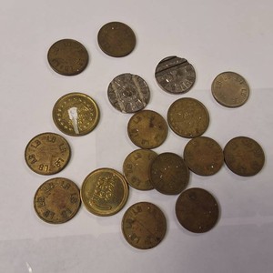 Vintage gaming tokens  Large Lot