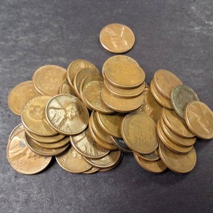Nice FULL ROLL lot of (50) Count Lincoln Wheat Cents - Lincoln Pennnies