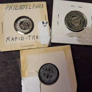 Lot of (3) Tokens Philadelphia Rapid Trans (Camden Bridge Token)