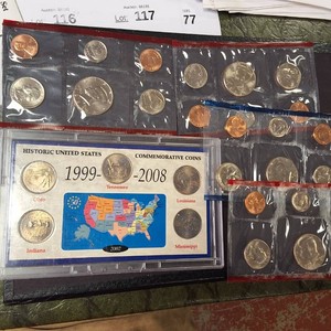 Six Pack Collection of US MINT coin proofs  1993, 1999-2008, 1985