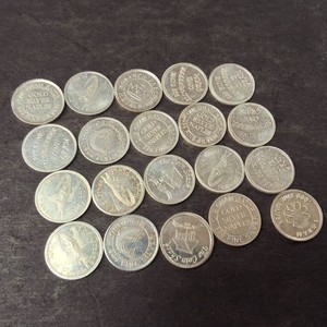 MegaLot of (20) 1 gram rounds of .999 fine (pure) silver Squid, crown and more
