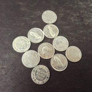 Lot of (10) .999 Fine Silver Rounds 1 gram each.  Naples collection