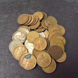 FULL ROLL lot of (50) Count Lincoln Wheat Cents - Vintage Lincoln Pennnies