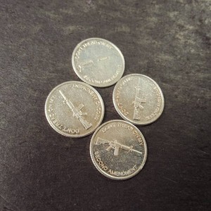 Lot of (4) .999 Fine Silver 1 gram each.  Gun Rounds Dont Tread On Me