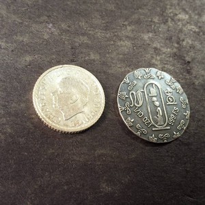 Lot of (2) 110 oz. Fine Silver Rounds  Egyptian Motif and 20 Pence