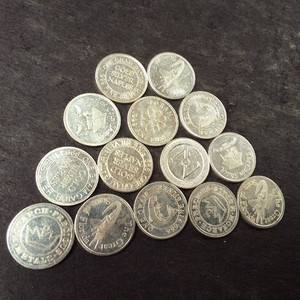 Lot of (14) 1 gram rounds of .999 fine (pure) silver Alligators, crown and cache