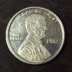 Heard of a red cent  Here is a .999 fine silver round with Lincoln - 1 gram
