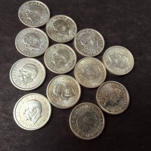MegaLot of (12) 110 Troy Oz. Silver Round .999 Fine 20 Pence