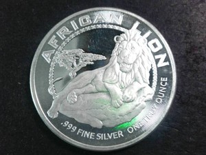 2017 African Lion - Elizabeth II $2Dollar .999 fine Silver Coin