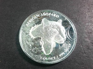 Cool Leopard Texture 2019 African Leopard - Elizabeth II $2Dollar .999 fine Silver Coin