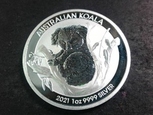 2021 Australia Elizabeth II  .9999 Fine Silver $1 Coin  Cool Design Koala (BU)