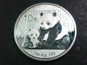 2012 Silver Bullion, CHINA 10 Yuan,  Panda Series, Silver .999 fine