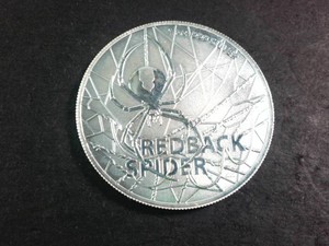 2020 Australia Elizabeth II  .999 Fine Silver $1 Coin  Reverse Design Redback Spider (BU)