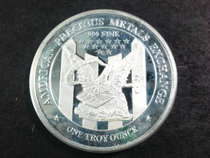 American Precious Metals Exchange  1 oz .999 Fine Silver Round