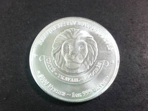 2015 Burundi African Lion 1 oz .999 Fine Silver 5000 Francs BU Coin