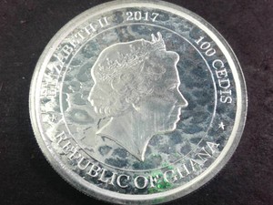 Cool Leopard Texture 2017 African Leopard - Elizabeth II $1 Dollar .999 fine Silver Coin