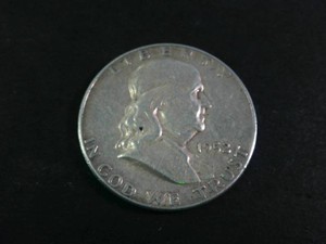 1952 Franklin Half Dollar in good condition for its age - 90% Silver