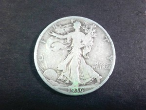 1936 Circulated Walking Liberty Half Dollar (90% silver)