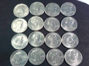 MegaLot of (16) total Susan B. Anthony Dollars